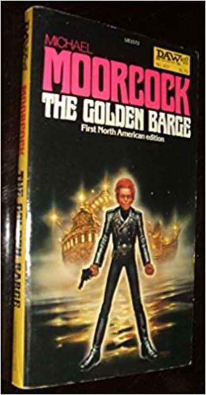 Book cover for "The Golden Barge" by Michael Moorcock
