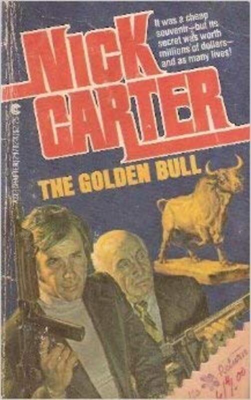 Book cover for "The Golden Bull" by Nick Carter