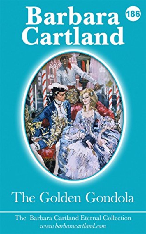 Book cover for "The Golden Gondola" by Barbara Cartland