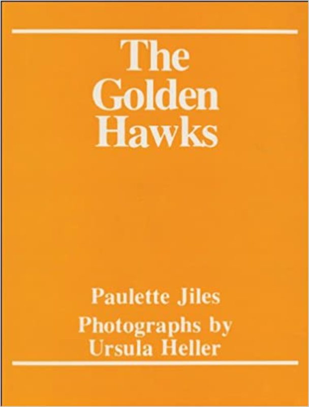 Book cover for "The Golden Hawks" by Paulette Jiles