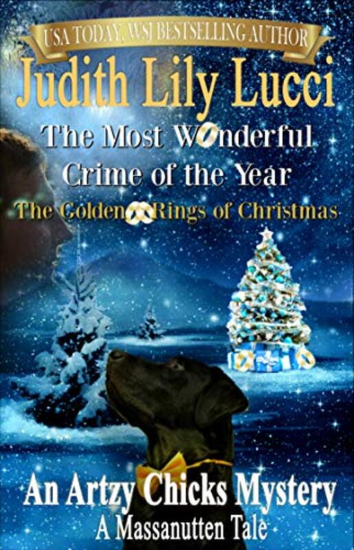 Book cover for "The Golden Rings of Christmas" by Judith Lucci