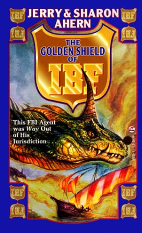 Book cover for "The Golden Shield of Ibf" by Sharon Ahern