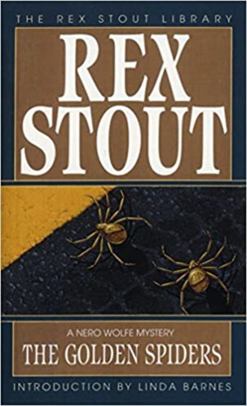 Book cover for "The Golden Spiders" by Rex Stout
