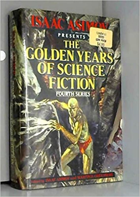 Book cover for "The Golden Years of Science Fiction" by Isaac Asimov