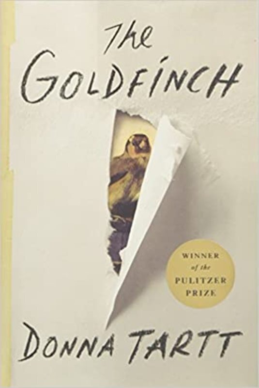 Book cover for "The Goldfinch" by Donna Tartt