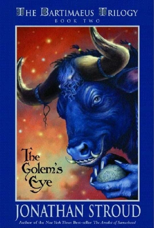 Book cover for "The Golem's Eye" by Jonathan Stroud