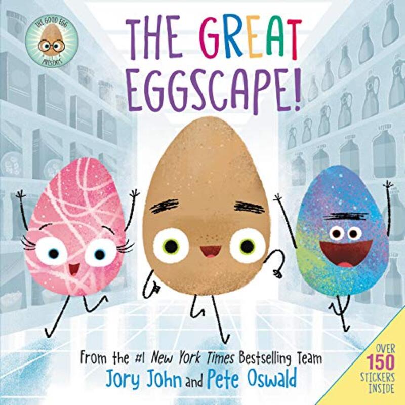 Book cover for "The Good Egg Presents: The Great Eggscape!" by Jory John