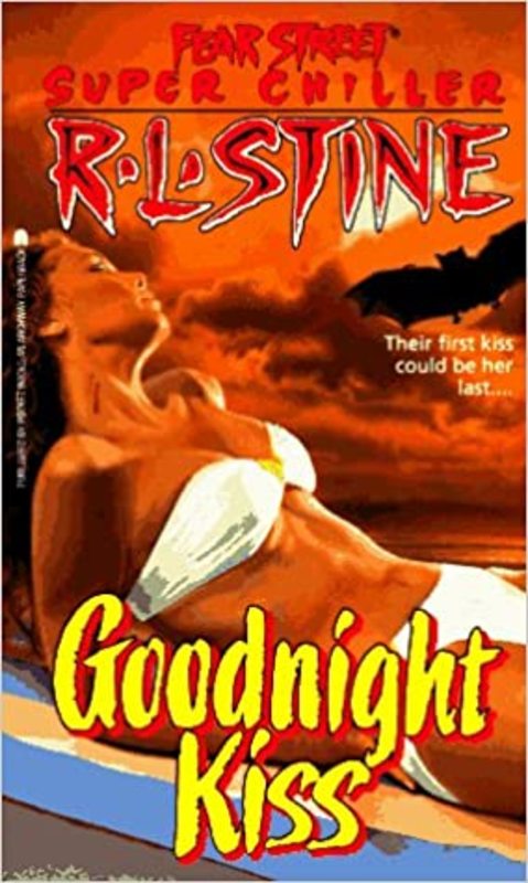 Book cover for "The Goodnight Kiss" by R.L. Stine