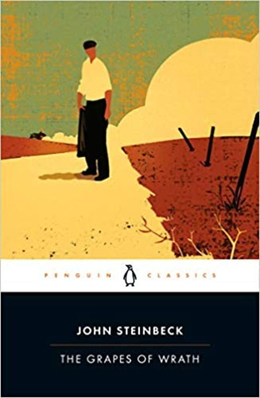 Book cover for "The Grapes of Wrath" by John Steinbeck