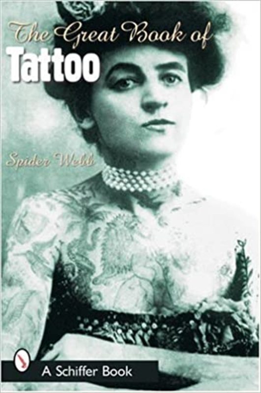 Book cover for "The Great Book of Tattoo" by Spider Webb