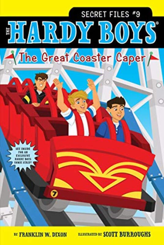 Book cover for "The Great Coaster Caper" by Franklin W Dixon