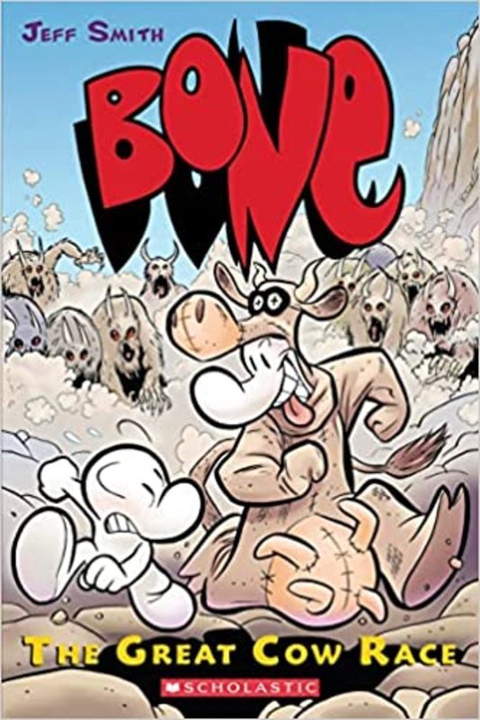 Book cover for "The Great Cow Race" by Jeff Smith