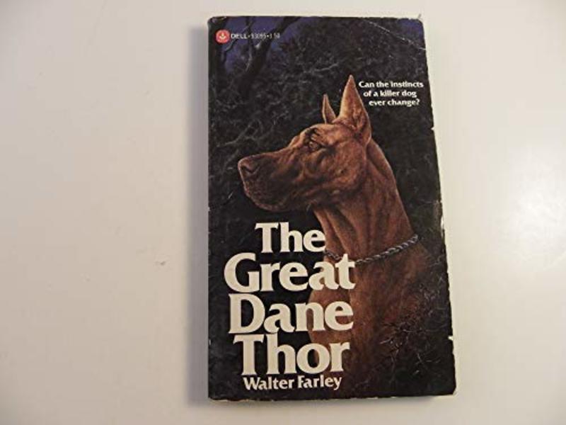 Book cover for "The Great Dane Thor" by Walter Farley