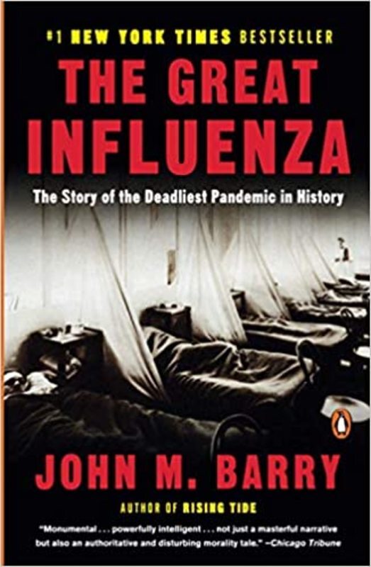 Book cover for "The Great Influenza" by John M. Barry