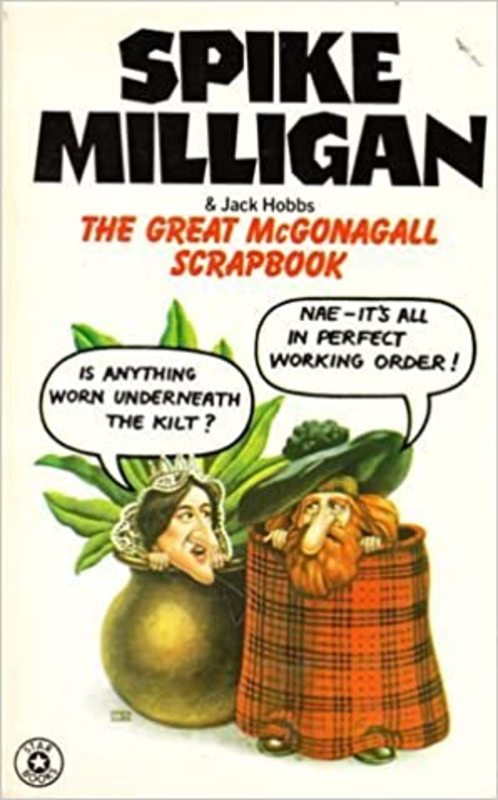Book cover for "The Great MaGonagall Scrap Book" by Spike Milligan