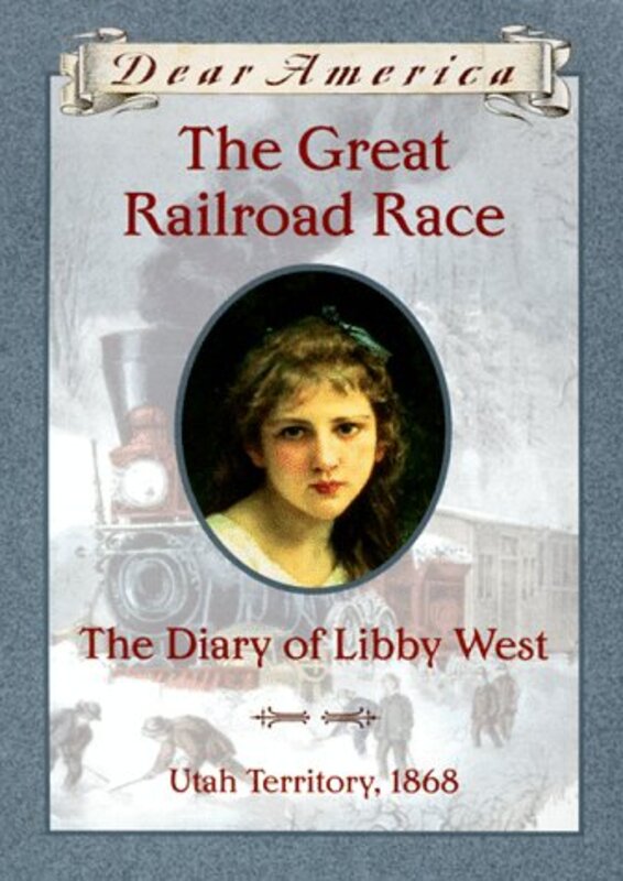 Book cover for "The Great Railroad Race" by Kristiana Gregory