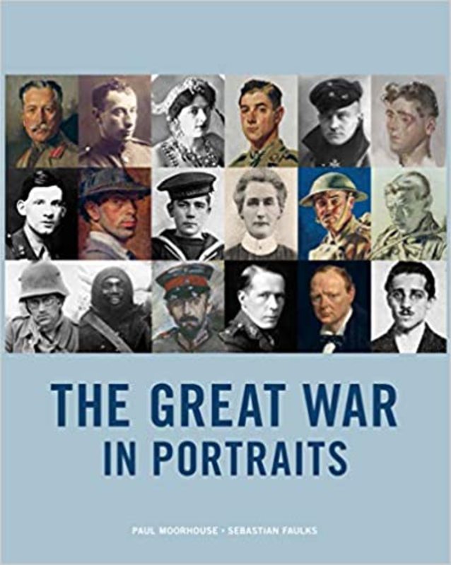 Book cover for "The Great War in Portraits" by Sebastian Faulks