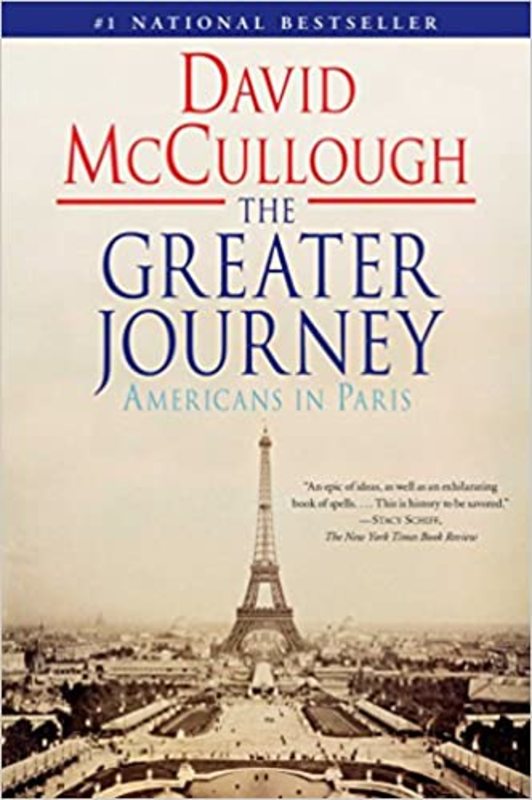 Book cover for "The Greater Journey" by David McCullough