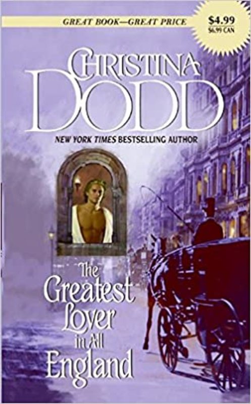 Book cover for "The Greatest Lover in All England" by Christina Dodd