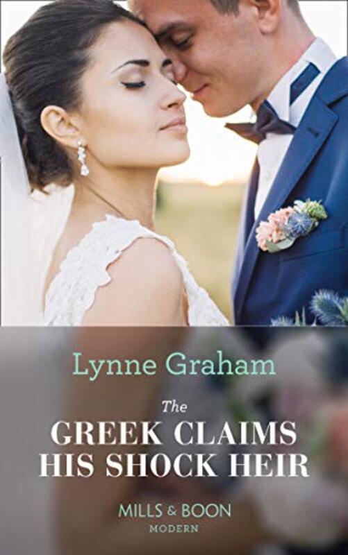Book cover for "The Greek Claims His Shock Heir" by Lynne Graham