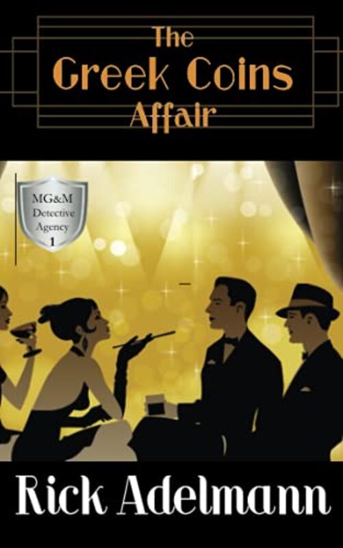 Book cover for "The Greek Coins Affair" by Rick Adelmann