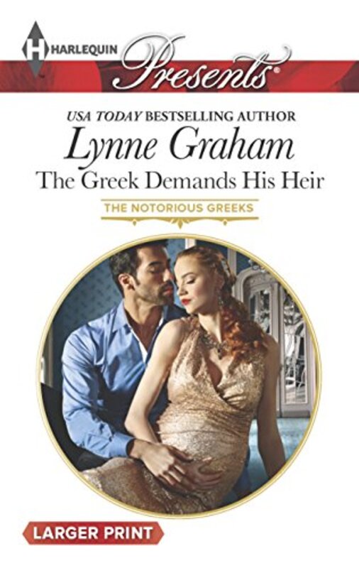 Book cover for "The Greek Demands His Heir" by Lynne Graham