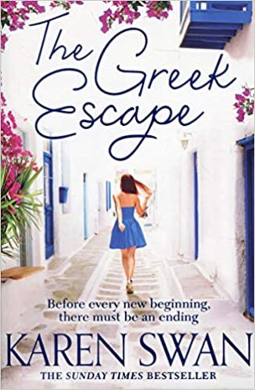 Book cover for "The Greek Escape" by Karen Swan