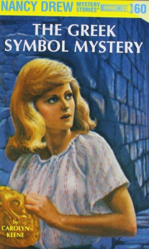 Book cover for "The Greek Symbol Mystery" by Mildred A Wirt