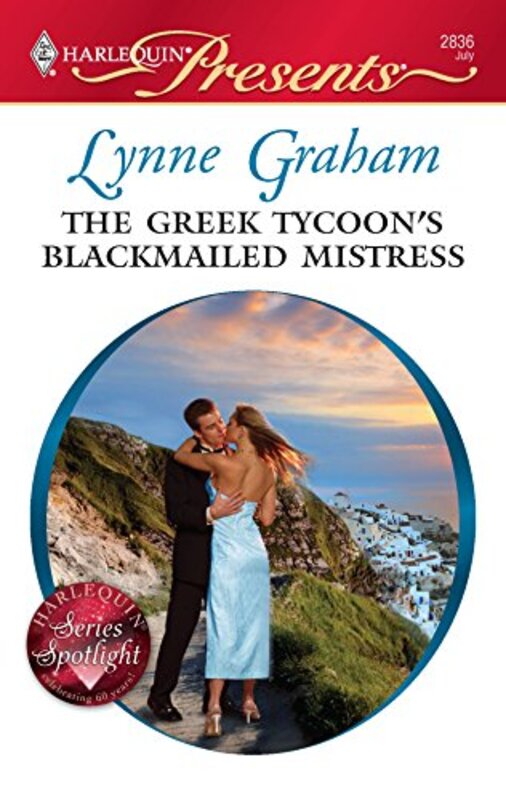 Book cover for "The Greek Tycoon's Blackmailed Mistress" by Lynne Graham