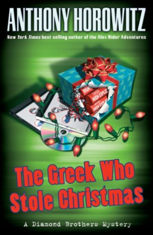 Book cover for "The Greek Who Stole Christmas" by Anthony Horowitz