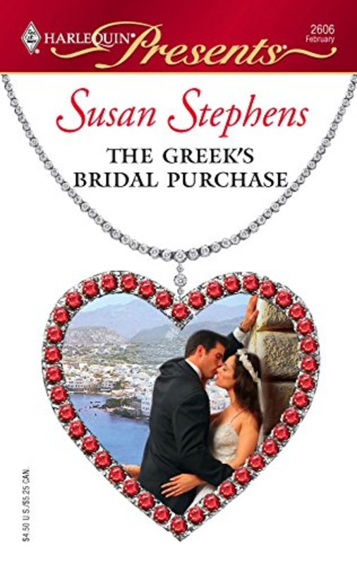 Book cover for "The Greek's Bridal Purchase" by Susan Stephens