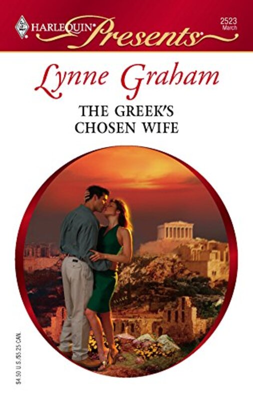 Book cover for "The Greek's Chosen Wife" by Lynne Graham