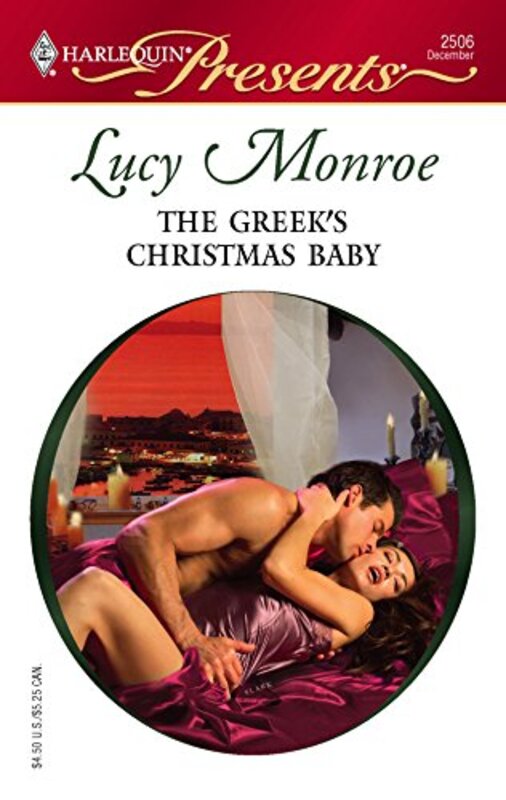 Book cover for "The Greek's Christmas Baby" by Lucy Monroe