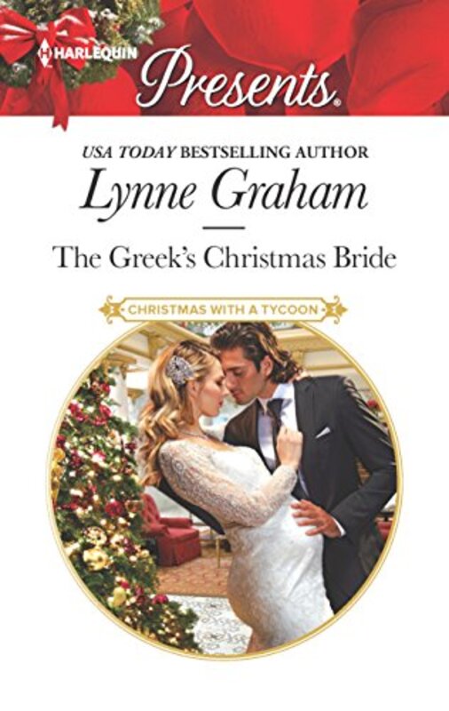Book cover for "The Greek's Christmas Bride" by Lynne Graham