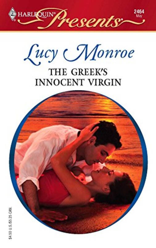Book cover for "The Greek's Innocent Virgin" by Lucy Monroe