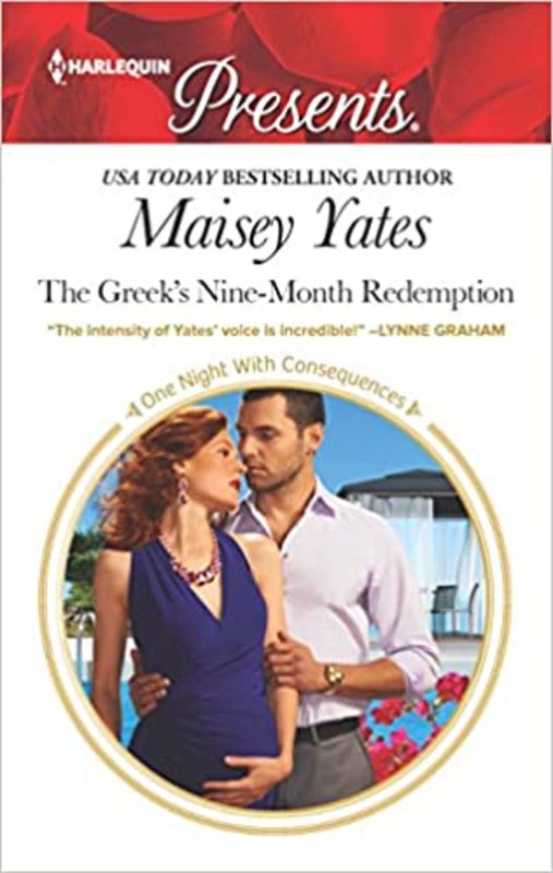 Book cover for "The Greek's Nine-Month Redemption" by Maisey Yates