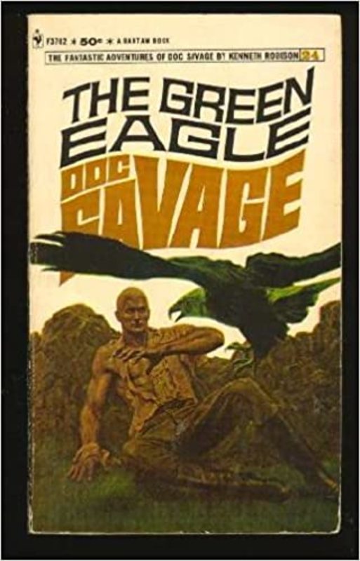 Book cover for "The Green Eagle" by Lester Dent