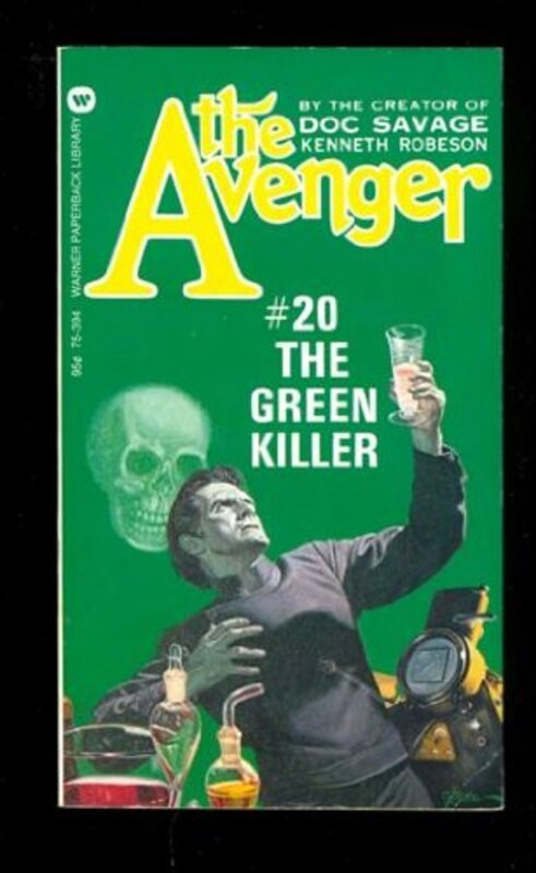 Book cover for "The Green Killer" by Kenneth Robeson