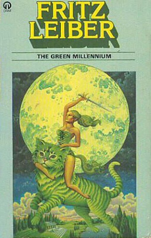 Book cover for "The Green Millennium" by Fritz Leiber
