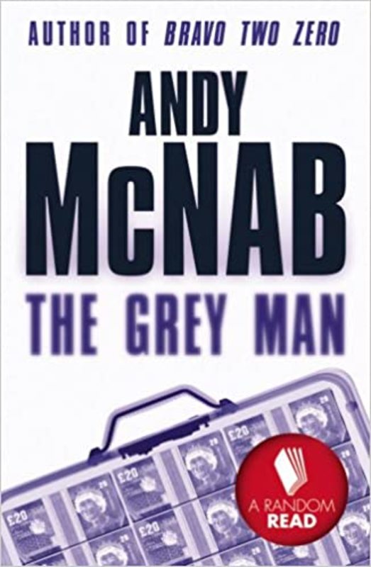 Book cover for "The Grey Man" by Andy McNab
