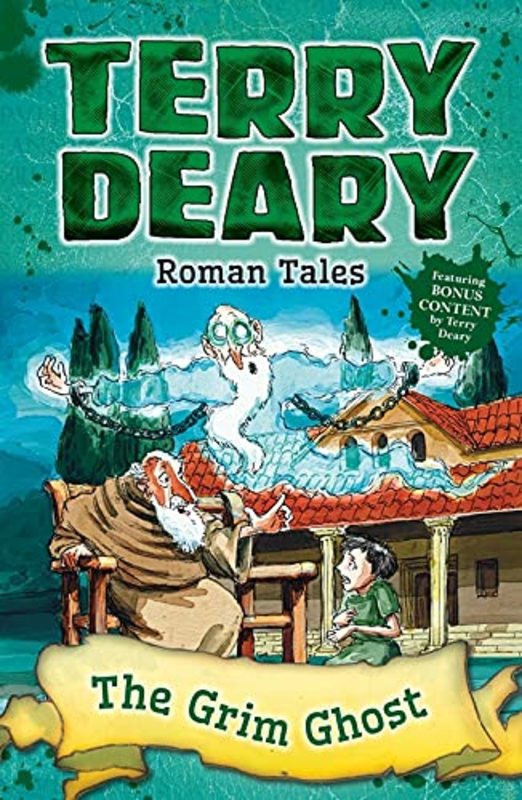 Book cover for "The Grim Ghost" by Terry Deary