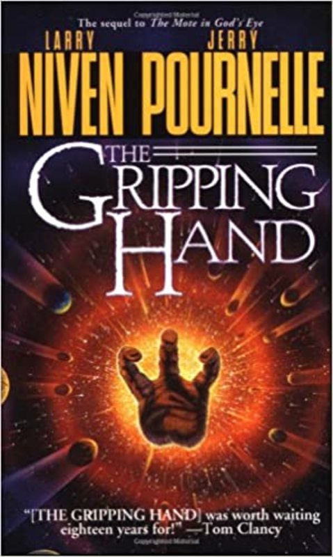 Book cover for "The Gripping Hand / The Moat Around Murcheson's Eye" by Jerry Pournelle