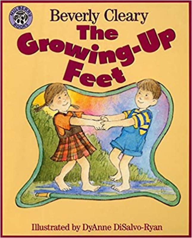 Book cover for "The Growing-Up Feet" by Beverly Cleary