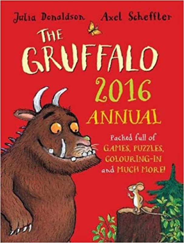 Book cover for "The Gruffalo Annual 2016" by Julia Donaldson