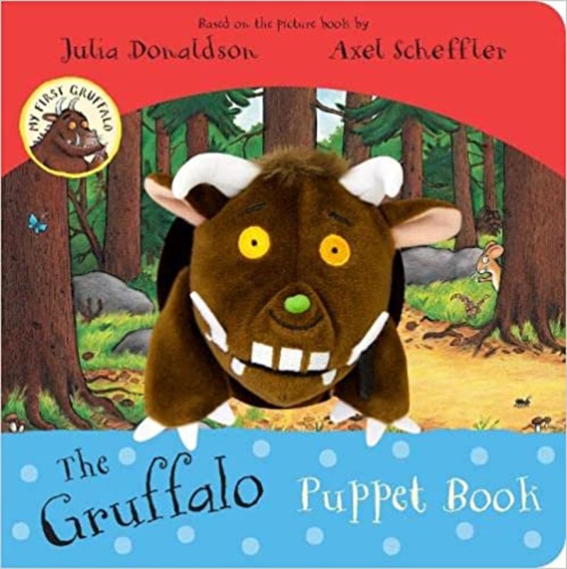 Book cover for "The Gruffalo Puppet Book" by Julia Donaldson