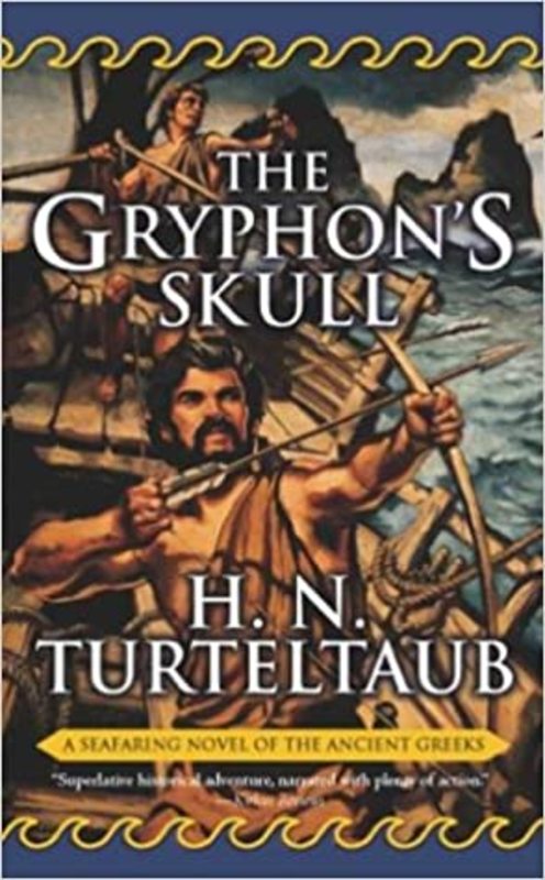 Book cover for "The Gryphon's Skull" by Harry Turtledove