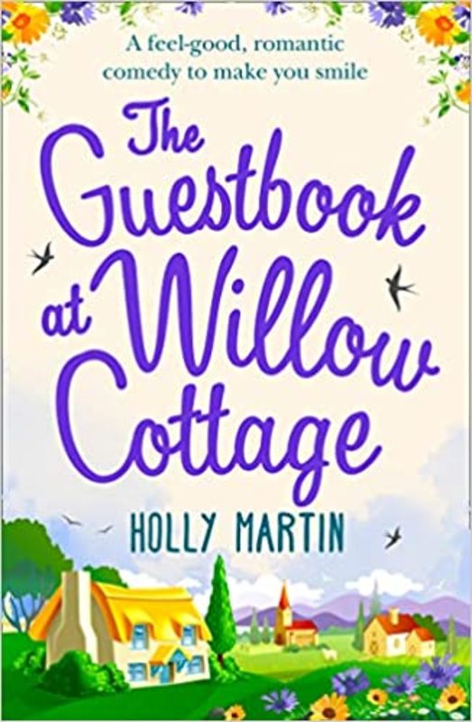 Book cover for "The Guestbook At Willow Cottage" by Holly Martin