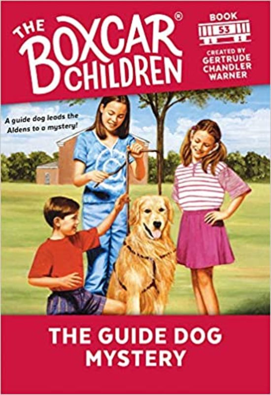 Book cover for "The Guide Dog Mystery" by Gertrude Chandler Warner