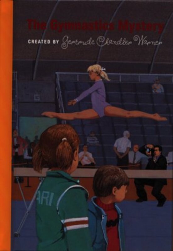 Book cover for "The Gymnastics Mystery" by Gertrude Chandler Warner