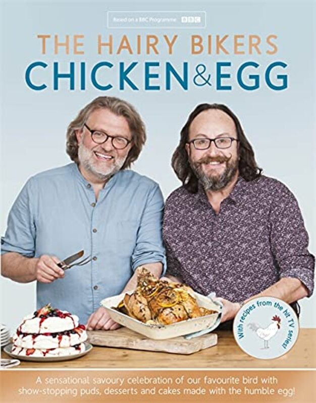 Book cover for "The Hairy Bikers' Chicken and Egg" by Dave Myers